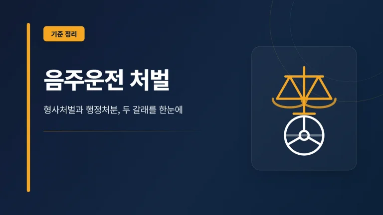 음주운전 처벌 대표 이미지