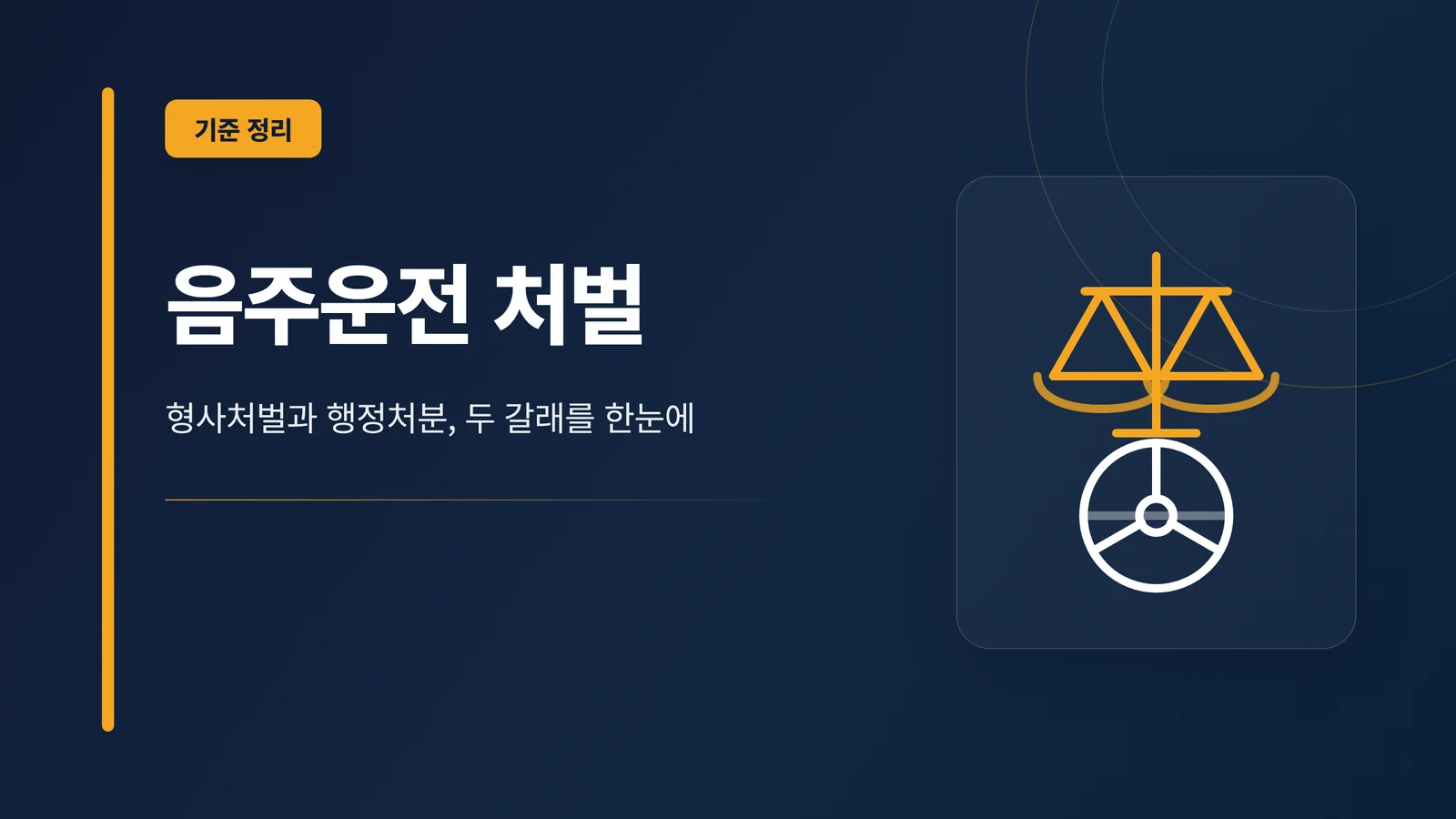 음주운전 처벌