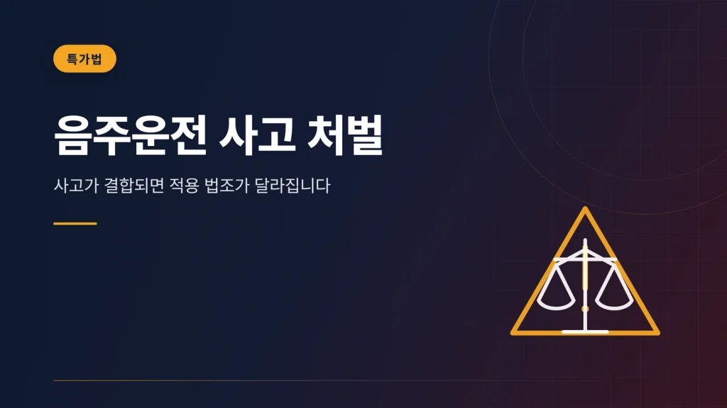 음주운전 사고 처벌 대표 이미지